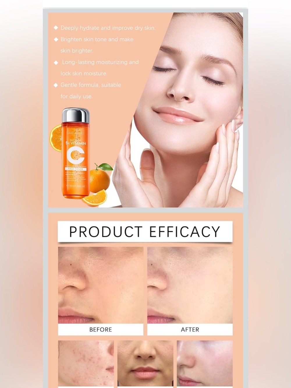 Skin Active 5X Vitamin C Brightening Face Toner 🍊 - Picture 3 of 4
